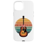 Guitar Heartbeat Retro Vibe Acoustic Melody Case for iPhone 15 Plus