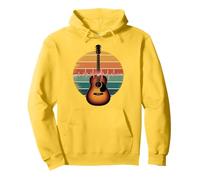 Guitar Heartbeat Retro Vibe Acoustic Melody Pullover Hoodie