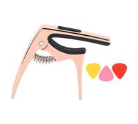 Guitar, Heavy Duty Metal Guitar s for Acoustic & Electric Guitar, Single-Handed Quick Change Guitar, Guitar Clamp for Bass Classical Guitar, Ukulele, Mandolin,Banjo (pink)