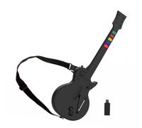 Guitar Hero Controller for PC & PS3 - Wireless Gitarre for Guitar Hero 3/4/5 & Rock Band 1/2 Games - Gitarre with Gitarrengurt (Ten Keys/Black)