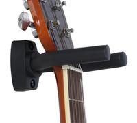 Guitar Holder | 5.3 * 2.8in Guittar Wall Hangers | Guitarr Walll Mount Display Bracket Hooks | Non-Marring Rubber Coated, Adjustable Arms, Easy to Install, Black, Modern Style