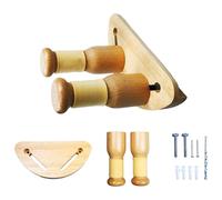 Guitar Hooks for Wall, Adjustable Wooden Violin Stand with Sliding Handle & Mounting Accessories, Guitar Hanger with Storage Groove for Musical Instrument