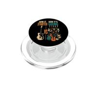 Guitar How It Started vs How It's Going Retro Gift PopSockets PopGrip for MagSafe