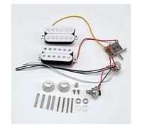Guitar Humbucker Pickups With 3-way Converter 250K Potentiometer 1T1V Prewired Wiring Harness Electric Guitar Parts Replacement (Color : 01)