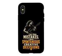 Guitar I Don't Make Mistakes Funny Guitarist Gift Case for iPhone X/XS