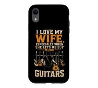 Guitar I Love My Wife When She Lets Me Buy More Guitars Case for iPhone XR