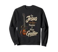 Guitar In Jesus Name I Play Guitar Christian Vintage Gift Sweatshirt
