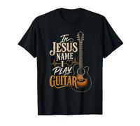 Guitar in Jesus Name I Play Guitar Christian Vintage Gift T-Shirt