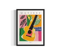 Guitar Inspired Henri Matisse Landscape Poster Art Print - Matisse Wall Art Exhibition Collections Artwork Aesthetic for Bedroom Bathroom Living Room Decor 107 (Guitar, 8 x 10 inches, Unframed)