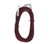 Guitar Instrument Cable Professional High Fidelity Noise Right Angle to Straight Audio Interconnect Cord for Electric Guitar Bass Mandolin Speaker Amplifier (6m / 19.69ft)