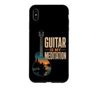 Guitar Is My Meditation Acoustic Guitarist Nature Gift Case for iPhone XS Max