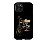 Guitar Is What Feelings Sound Like Vintage Music Gift Case for iPhone 11 Pro