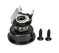 Guitar Jack Output Input Socket Premium Metal Electric Guitar Jack Excellent Connection Noise Free Replacement Part for Electric Guitar Players 1 Pack (negro)