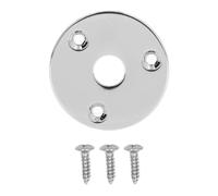 Guitar Jack Socket Plate, Metal Input Output Jack Socket Plate Replacement Hardware with Mounting Screws for Bass (GT31
