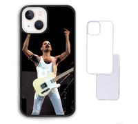 Guitar Jeans Colour Retro Freddie Photo Mercury Custom Black White Clear Compatible With iPhone 6 7 8 SE 2020 X XR XS 11 12 13 14 15 16 16E Pro Max Plus Mini Bumper Case Custom Personalised Name