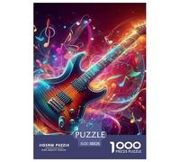 Guitar Jigsaw Puzzle Adult And Children 1000 Jigsaws Educational Games Home Decoration Rainy Days Fun Activities Birthday Jumbo for Boys And Girls 38x26cm/1000pcs