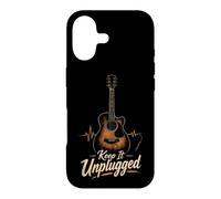 Guitar Keep It Unplugged Acoustic Guitarist Funny Gift Case for iPhone 17