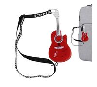 Guitar Keychain Playable With Music, Musical Guitar Keychain, Miniature Guitar Keyring, Small Funny Guitar Toy Keychain Pendant, Musical Instrument Keychain