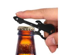 Guitar Keychain - Stainless Steel Beer Bottle Opener, Portable Creative Multi Tool | Sheet Type Wrench Screwdriver Ruler for Gear Gift Music Lover Camping Travel Usage