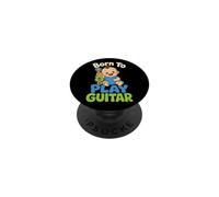 Guitar Kids Born To Play Guitar Cute Guitarist Music Gift PopSockets Adhesive PopGrip