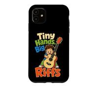 Guitar Kids Tiny Hands Big Riffs Young Guitarist Gift Case for iPhone 11