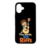 Guitar Kids Tiny Hands Big Riffs Young Guitarist Gift Case for iPhone 16 Plus