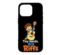 Guitar Kids Tiny Hands Big Riffs Young Guitarist Gift Case for iPhone 16 Pro