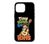 Guitar Kids Tiny Hands Big Riffs Young Guitarist Gift Case for iPhone 16 Pro Max