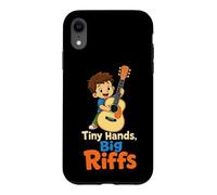 Guitar Kids Tiny Hands Big Riffs Young Guitarist Gift Case for iPhone XR