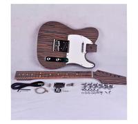 Guitar Kit Body 39 Inches DIY Electric Guitar Kit Zebrawood Body And Neck For TL Style