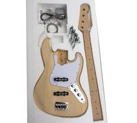 Guitar Kit Body DIY 4 String Bass Guitar Kit With Basswood Body And Maple Neck Fingerboard And Other Accessories