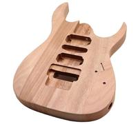 Guitar Kit Body Double Shake Okoume Matte Wood Color Electric Guitar Body Assembly Modification DIY