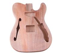 Guitar Kit Body F Hole Electric Guitar Body Matte Okoume DIY Accessories Barrel