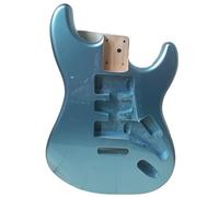 Guitar Kit Body Glossy Blue Poplar Body For ST Electric Guitar Modification DIY Accessories
