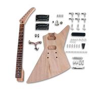 Guitar Kit Body Guitar Kit Banana Head Dot Inlay 22fret Neck Body Set In Heel(Set2)