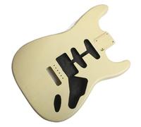 Guitar Kit Body Swamp Ash Center Split Body Suitable For ST Electric Guitar Painted(Yellow)
