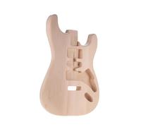 Guitar Kit Body Unfinished Handcrafted Electric Guitar Body Candlenut Wood Barrel Replacement Parts(For DT)
