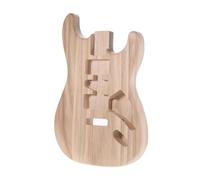 Guitar Kit Body Unfinished Handcrafted Electric Guitar Body Candlenut Wood Barrel Replacement Parts(For TM)