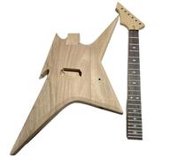 Guitar Kit Body Unusual Shape 6 Strings Guitar Kits No Paint Rosewood Fretboard