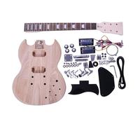 Guitar Kit - S Double Cut Ash Body, Rosewood Fretboard, Chrome Parts