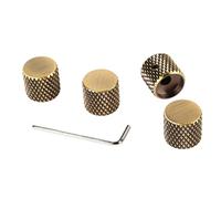 Guitar Knob, 4Pcs Stylish Flat Top Barrel Knob Metal Easy Installation for Electric Guitar (#3)