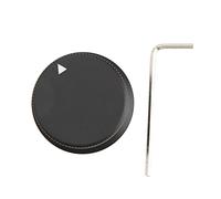 Guitar Knob Set Black Heavy Duty Aluminum Guitar Knob Drop-Resistant Burr-Free With Preamp Wrench