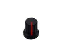 Guitar Knobs 100pcs 15×15mm Rubber Knob Cap Potentiometer Amplifier Audio Volume Electronic Instruments Switch Flower Shaped Hole 6mm(Red)