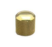 Guitar Knobs 10pcs Metal Knurled Barrel Dome Volume Tone Control Knobs Black/Gold/Chrome(Gold)