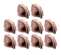 Guitar Knobs 15PCS Chicken Head Set Pointer Knobs For Guitar BASS AMP Effect Pedal Stomp Box Radio Cabinet Speaker 1/4" 6.4mm Brass Hole(Bronze)