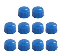 Guitar Knobs 20pcs 21x12mm ABS Plastic Set Pointer Knob Button Cap For Guitar AMP Effect Pedal Stomp Box Overdrive DJ Mixer Volume Control(Blue)