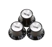 Guitar Knobs, 3pcs Guitar Tone Knobs Volume Knob Top Hat Guitar Replacement Accessory for Fender SQ ST Electric Guitars