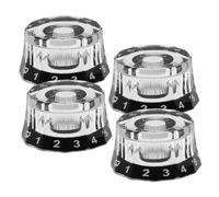Guitar Knobs,Bass Guitar Volume Knobs,4pcs Guitar Volume Button Bass Guitar Accoustic Guitar Potentiometer Caps Replacement Instrument Volume Knobs
