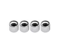Guitar Knobs, Potentiometer Knob Volume 4pcs Metal Volume Tone Control Set with 4 Tone and 1 Hexagonal Spanner for Old or Worn Dome, Enhancing the (Silver)
