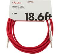 Guitar Lead Fender 18.6ft Jack - Jack Instrument Cable - Fiesta Red